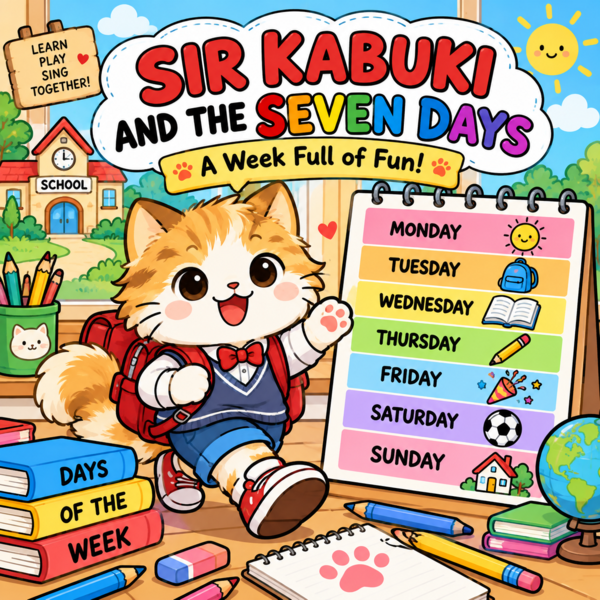 Picture book Sir Kabuki: seven day of week