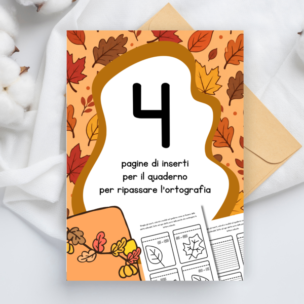 Inserti di ortografia per il quaderno