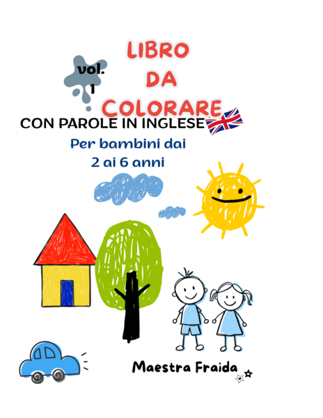 LIBRO DA COLORARE - con parole in inglese- vol.1