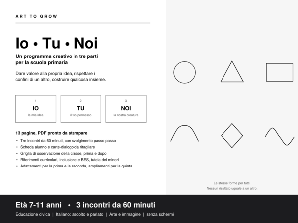 Io, Tu, Noi - programma creativo in 3 incontri