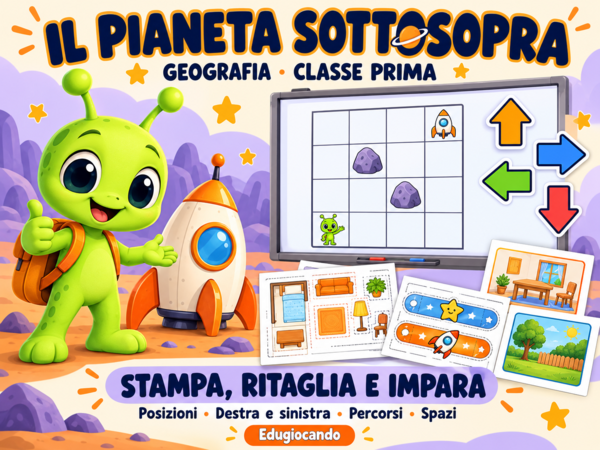 Geografia classe prima: 3 giochi LIM e stampabili con Pip