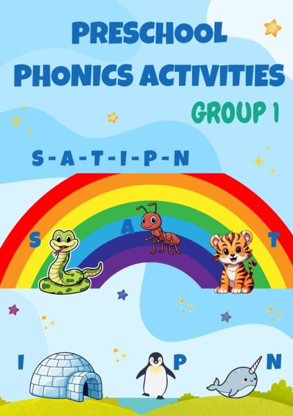 Preschool Phonics Worksheets - Group 1