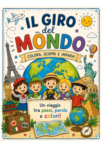 Il giro del mondo – 10 schede sulle parti del discorso