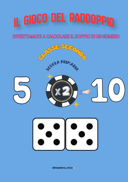 RADDOPPIA IL NUMERO. Calcoliamo il doppio.