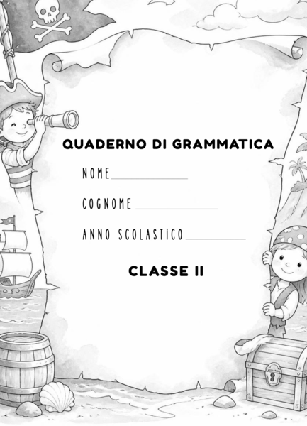 COPERTINE TEMA PIRATI CLASSE II