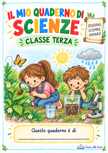 🔍🌿 IL MIO QUADERNO DI SCIENZE – CLASSE TERZA 🌿🔍