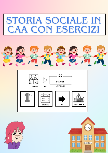 Primo giorno di scuola: storia sociale caa ed esercizi