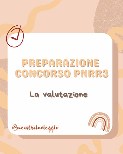 CONCORSO PNRR3-Valutazione