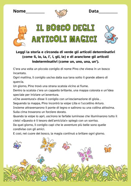 Il Bosco degli Articoli Magici - Kit Didattico Completo - Classe 1ª e 2ª Primaria