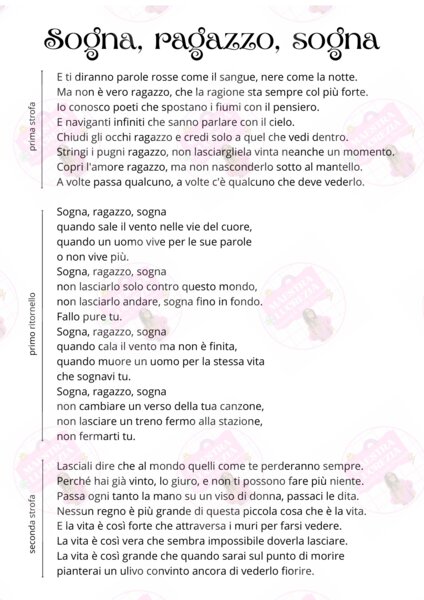Sogna, Ragazzo, Sogna!
