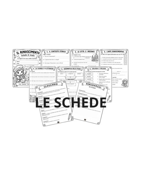 Il Rinascimento – Schede di Verifica, Esercizi, Domande per l'interrogazione e Glossario per la Scuola  Secondaria di 1° grado