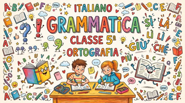🎒 Kit GRAMMATICA ORTOGRAFIA per la classe 5ª