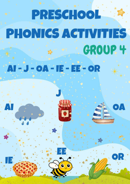 Preschool Phonics Worksheets – Group 4