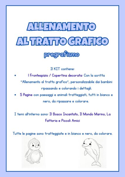 Fascicolo di Pregrafismo: Allenamento al Tratto Grafico (PDF Stampabile A4)