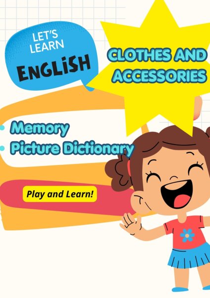 Inglese - lessico vestiti e accessori: gioco del Memory e Flashcards