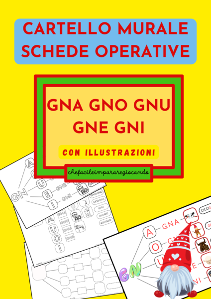 IL SUONO GN - CARTELLO MURALE E SCHEDE OPERATIVE