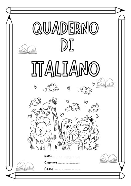 quaderno italiano settembre ottobre novembre classe seconda