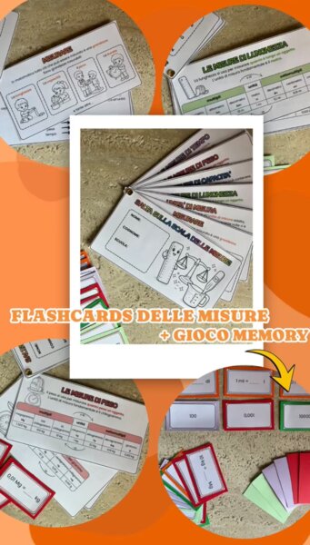 Flashcards delle misure + gioco memory