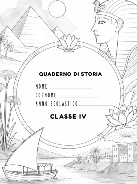 COPERTINE TEMA EGIZI CLASSE IV