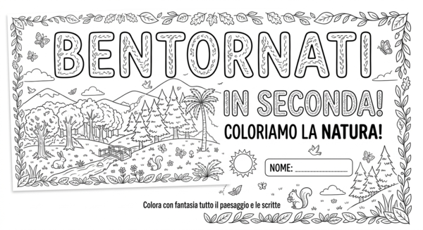 Attività accoglienza classe seconda a tema avventura nella natura