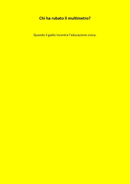 Un giallo per l'educazione civica