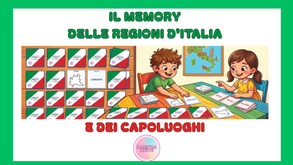 Il Memory delle Regioni d'Italia e dei capoluoghi