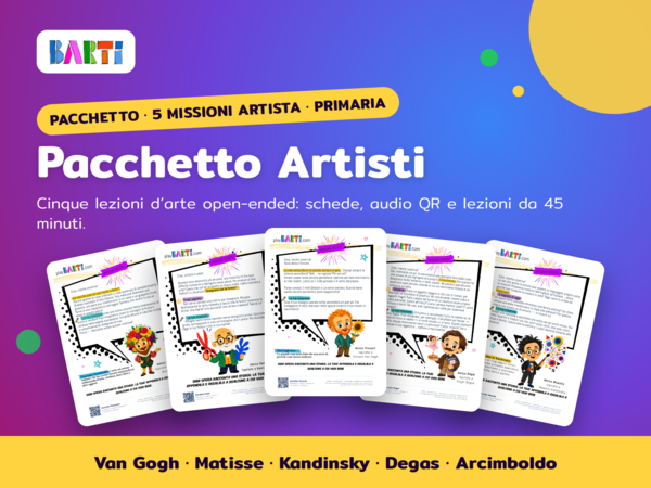 Pacchetto Artisti: 5 lezioni d’arte open-ended per la primaria