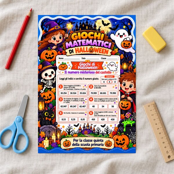 Giochi matematici di Halloween - Classe quinta
