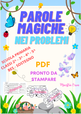 Le Paroline Lampadina nei Problemi Matematica - Kit visivo inclusivo (Classi 2ª-5ª)