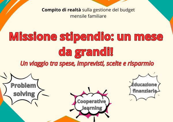 Compito di realtà - Matematica classe 5 - gestione dello stipendio familiare