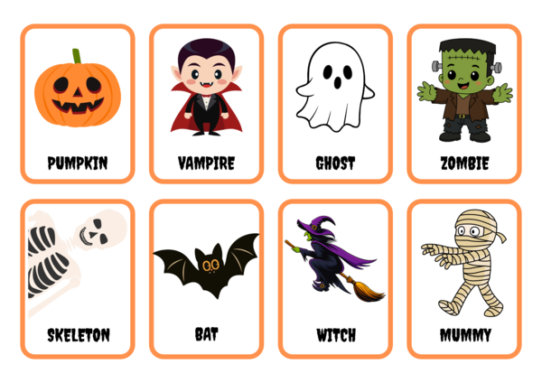 Flashcards di Halloween