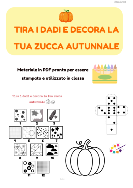 Decora la zucca autunnale