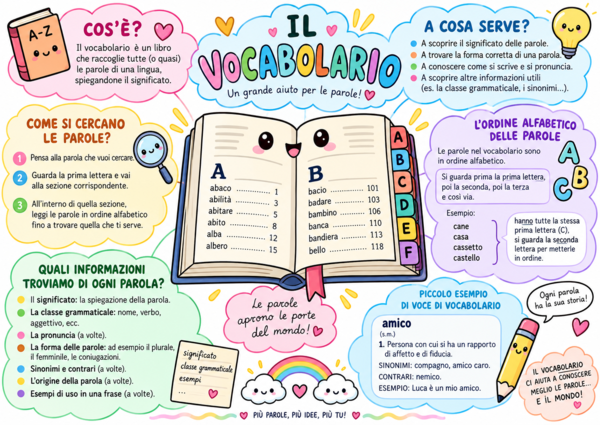 Il vocabolario (mappa facile)