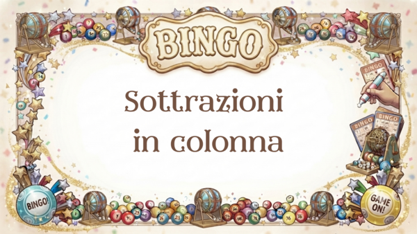 BINGO!!! - sottrazioni in colonna
