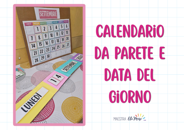 Kit Calendario da Parete e Striscia della Data | Matrici e Istruzioni