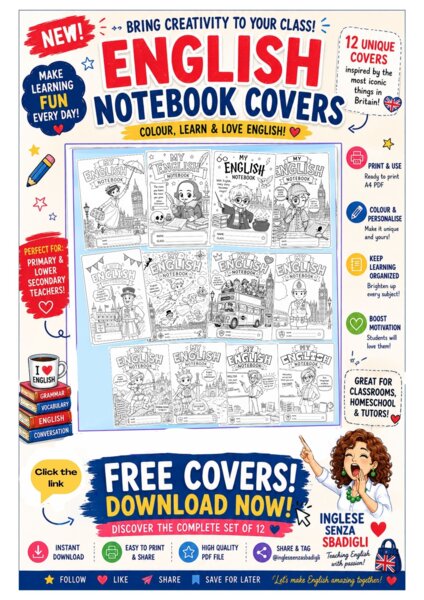 🇬🇧 GIVE YOUR ENGLISH NOTEBOOK A NEW LOOK!