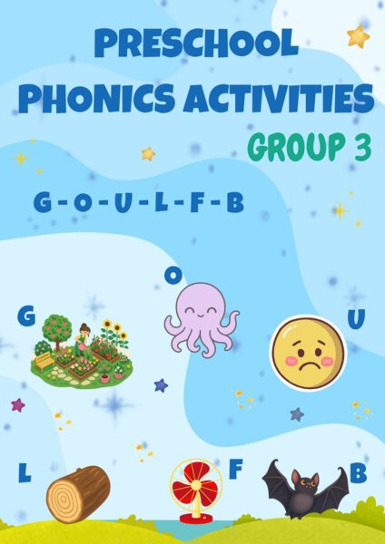 Preschool Phonics Worksheets – Group 3
