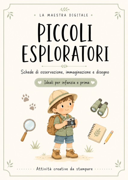 PICCOLI ESPLORATORI – Schede creative di osservazione, immaginazione e disegno