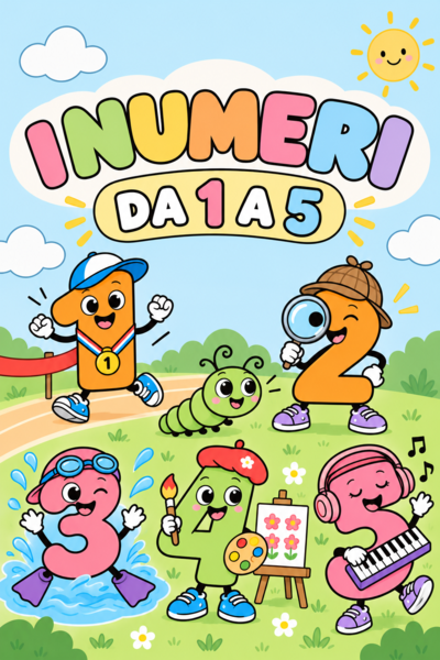 Il mio primo quaderno dei numeri da 0 a 5 | Matematica classe prima | Storie illustrate, schede operative e attività sui numeri e le quantità
