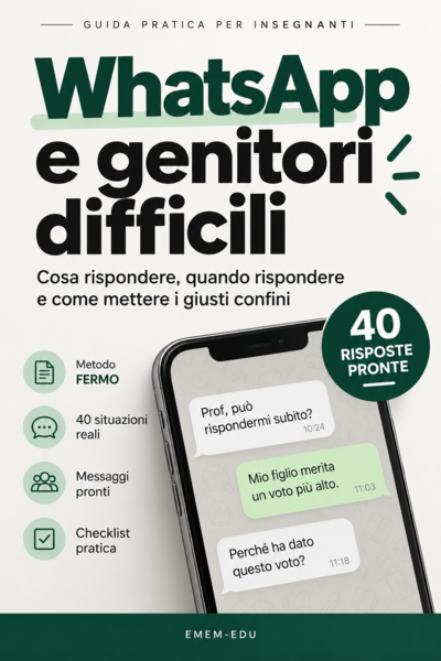 WhatsApp e genitori difficili – Guida pratica per insegnanti