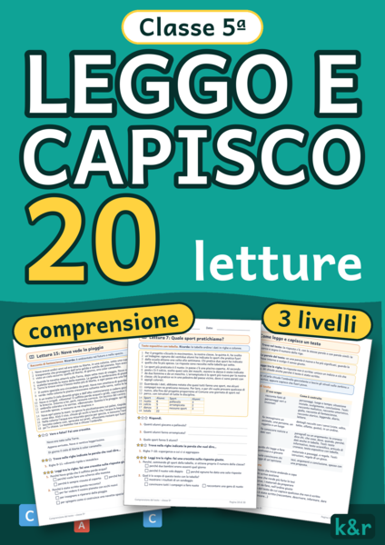 Comprensione del testo classe quinta: 20 letture graduate
