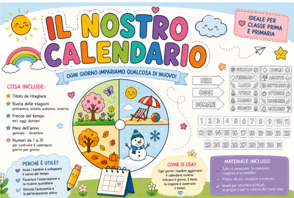 Il nostro calendario-classe prima