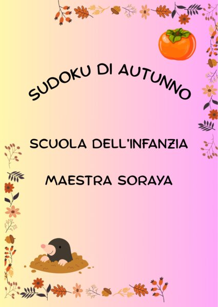 Sudoku d’autunno