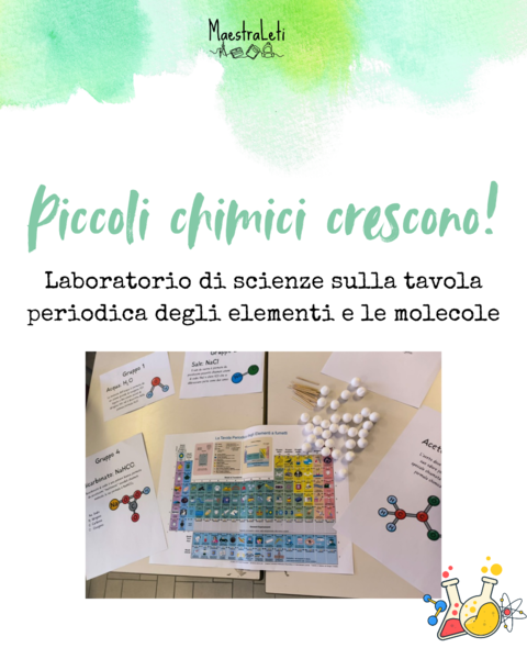 Laboratorio di scienze: La tavola periodica degli elementi e le molecole
