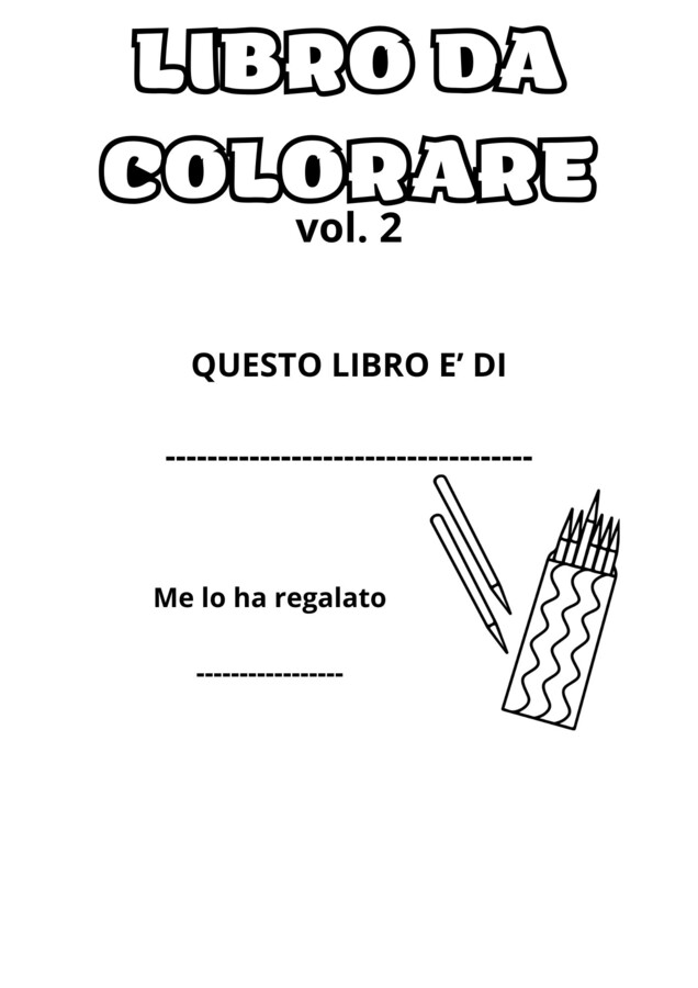 LIBRO DA COLORARE con parole in inglese vol.2