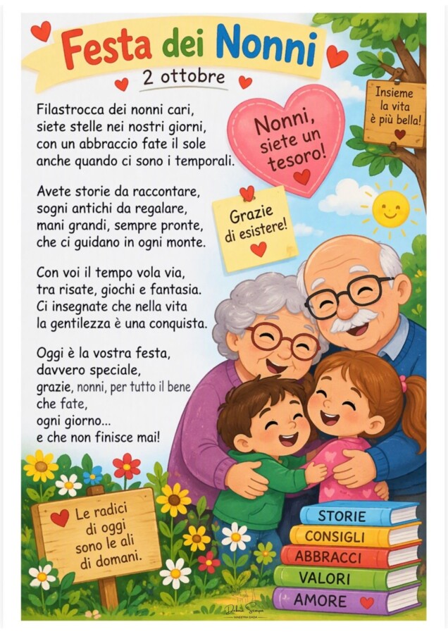 Filastrocca festa dei nonni