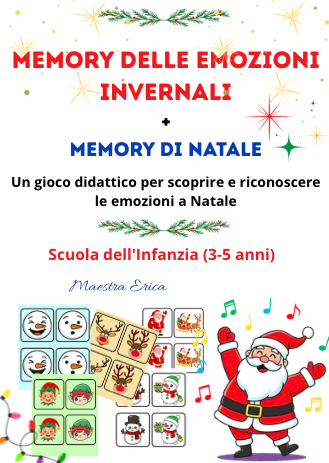Memory delle Emozioni Invernali - Gioco Didattico di Natale per la Scuola dell'Infanzia