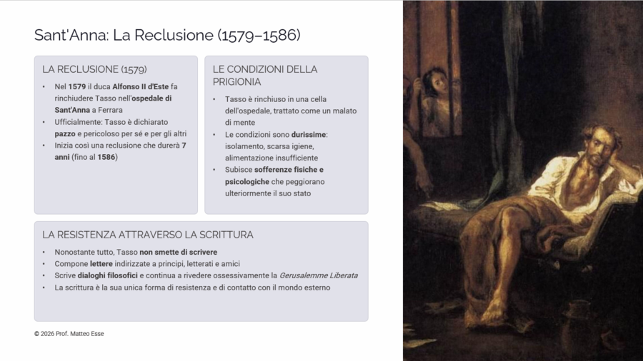 MASTERCLASS TORQUATO TASSO: Vita, Poetica e Gerusalemme Liberata (Kit Completo)