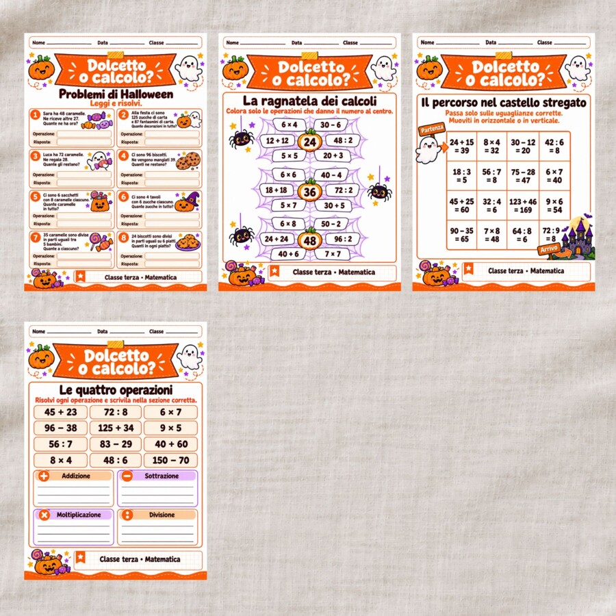 Dolcetto o calcolo? - Matematica ad Halloween