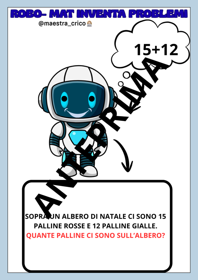 ROBO-MAT  L'INVENTA PROBLEMI